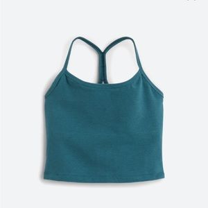 Beyond Yoga Teal Cropped Tank Top
